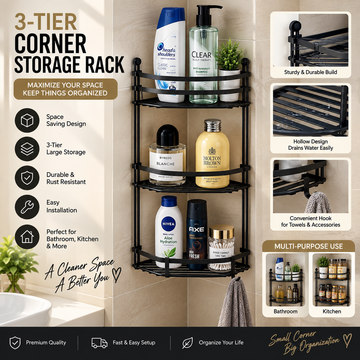 3-Tier Corner Storage Rack