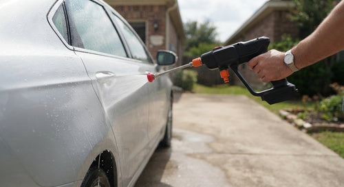 High Pressure Car Washer Gun - 48V Portable Electric Water Washer with Rechargeable Battery