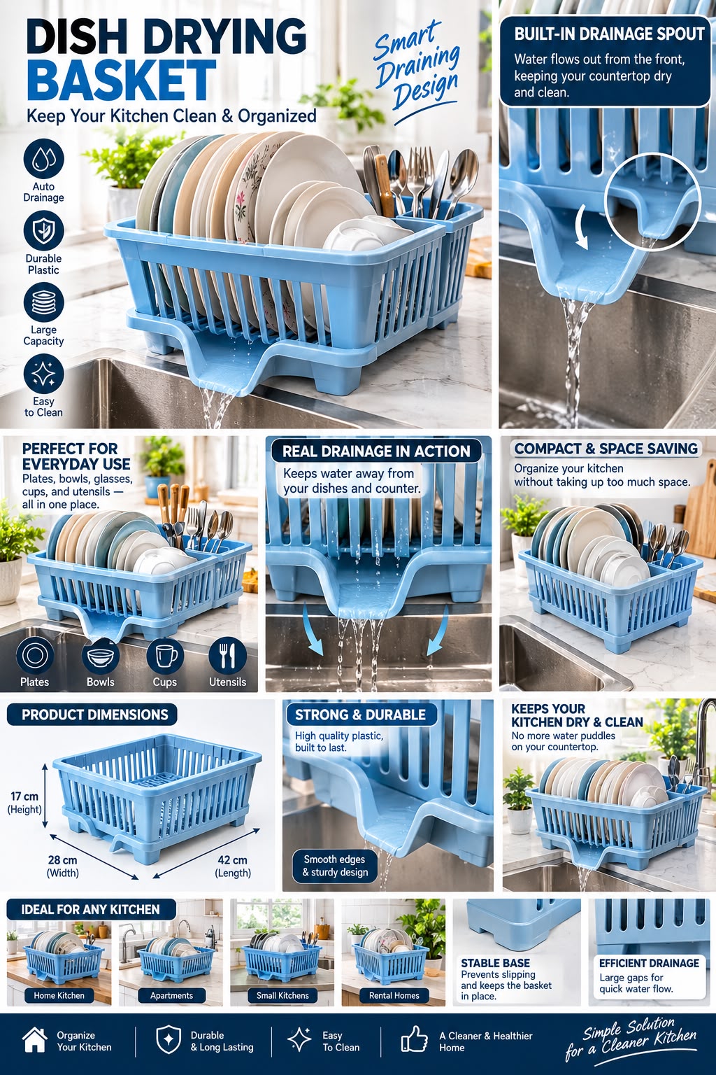 Multi-Purpose Kitchen Storage Basket